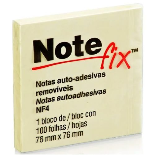 bloco note fix 100 folhas amarelo