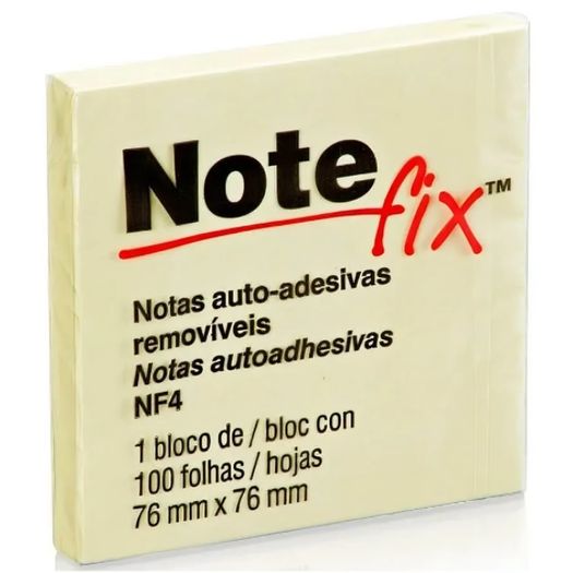 bloco note fix 100 folhas amarelo bloco note fix 100 folhas amarelo