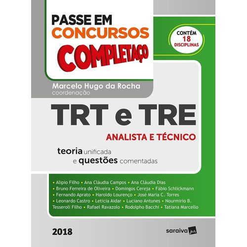 passe em concursos completaço - trt e tre