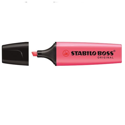 marca-texto rosa boss stabilo 70/56