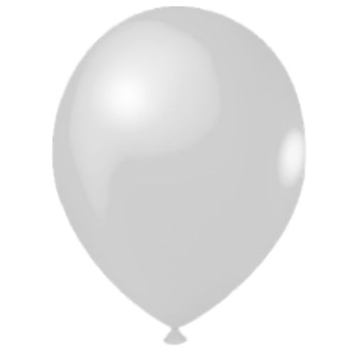 balões 7,0 liso branco polar 50un
