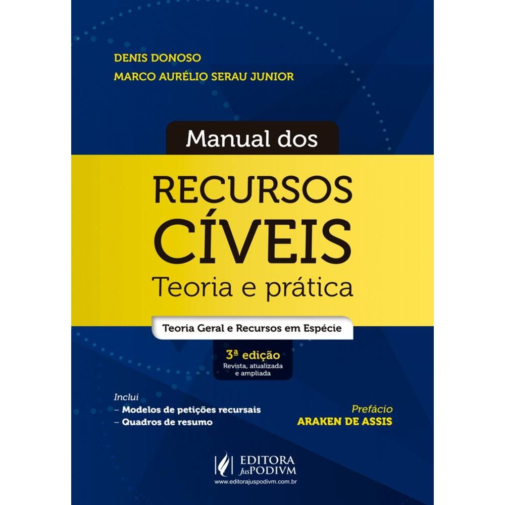 Manual Dos Recursos Civeis - Juspodivm - 3 Ed - Livrarias Curitiba