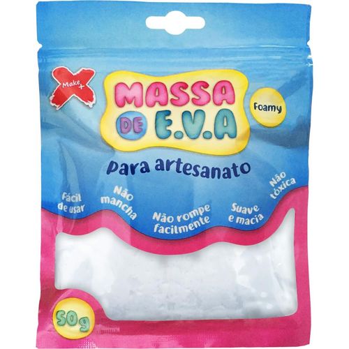 massa para modelar eva 50 gramas branco