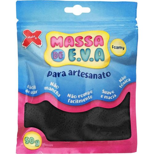 massa para modelar eva 50 gramas preto