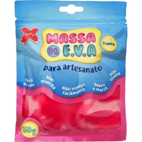 massa para modelar eva 50g vermelho