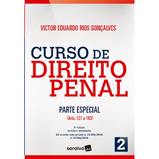 Curso De Direito Penal 2 Parte Especial Saraiva 2 Ed - 