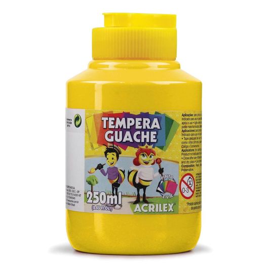 tinta guache 250ml amarelo ouro 505 acrilex tinta guache 250ml amarelo ouro 505 acrilex