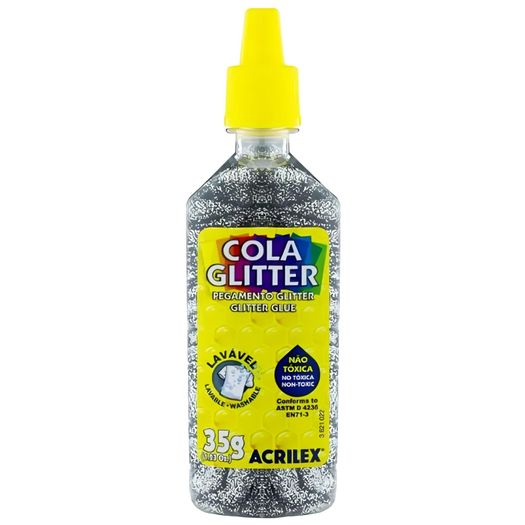 cola com glitter 35g prata cola com glitter 35g prata
