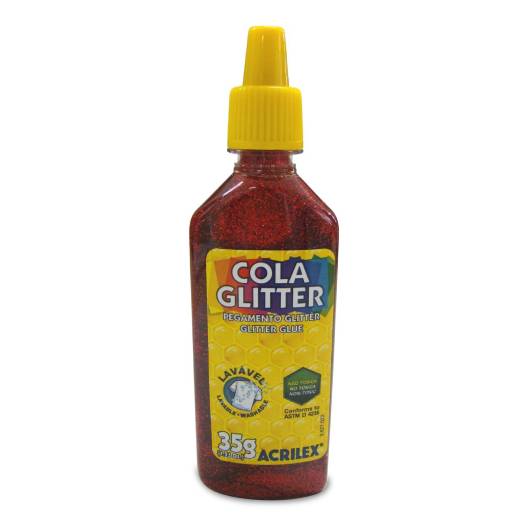 cola glitter 35g vermelho cola glitter 35g vermelho