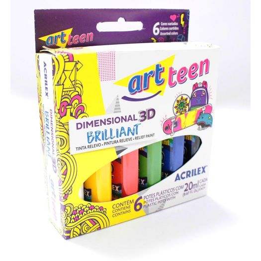 tinta dimensional brill 6 cores tinta dimensional brill 6 cores