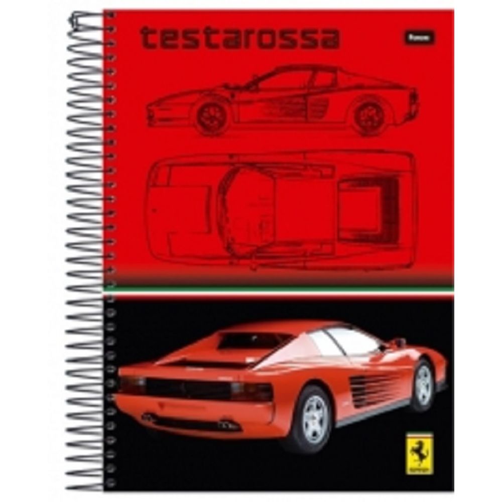 Caderno Universitario 10x1 0f Cd 30 9061 5 Ferrari Vintage Foroni Livrarias Curitiba