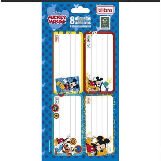 etiqueta escolar com 8 unidades mickey disney etiqueta escolar com 8 unidades mickey disney