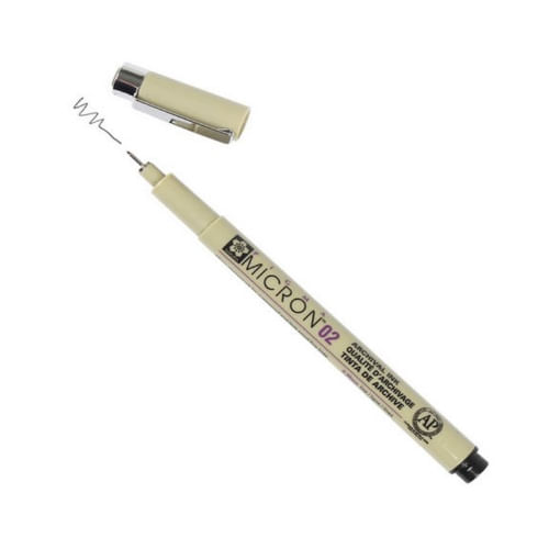 caneta nankin 02-0,30mm pigma micron preta miwa avulso varejo