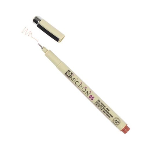 caneta nankin 45mm pigma micron marrom miwa caneta nankin 45mm pigma micron marrom miwa