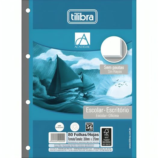 bloco fichário 80 folhas universitário sem pauta bloco fichário 80 folhas universitário sem pauta