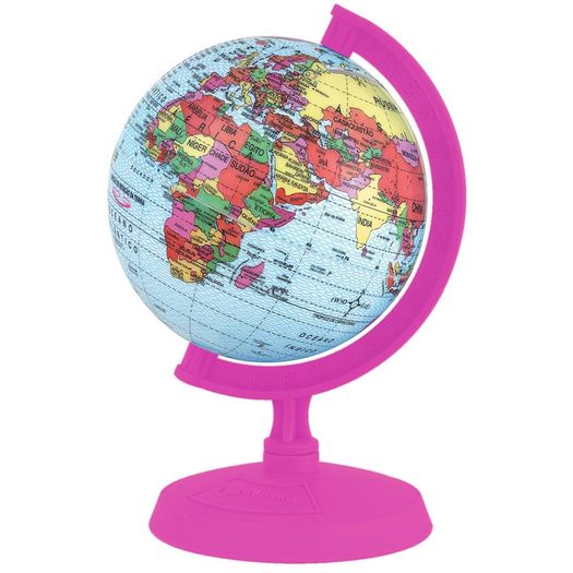 globo terrestre baby 10cm rosa pink globo terrestre baby 10cm rosa pink