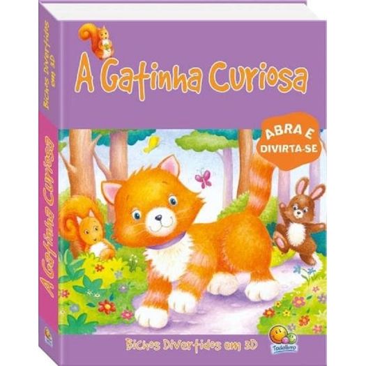 bichos divertidos em 3d - a gatinha curiosa bichos divertidos em 3d - a gatinha curiosa