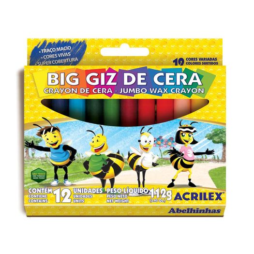 big giz de cera 12 cores big giz de cera 12 cores