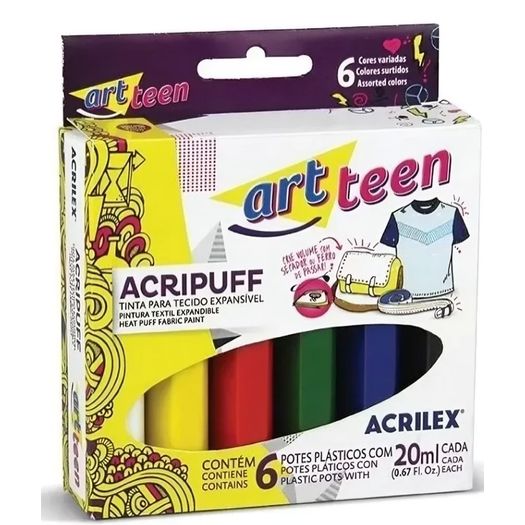 tinta acripuff 6 cores tinta acripuff 6 cores