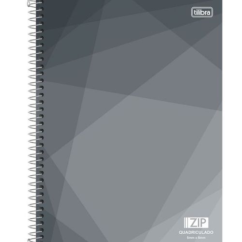 caderno universitário 1x1 96f cd 5x5mm 127256 zip quadriculado tilibra