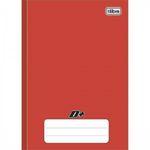 caderno linguagem brochura 48 folhas vermelho d+ capa dura caderno linguagem brochura 48 folhas vermelho d+ capa dura