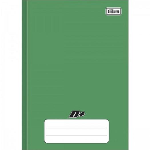 caderno linguagem brochura 48 folhas verde d+  capa dura tilibra