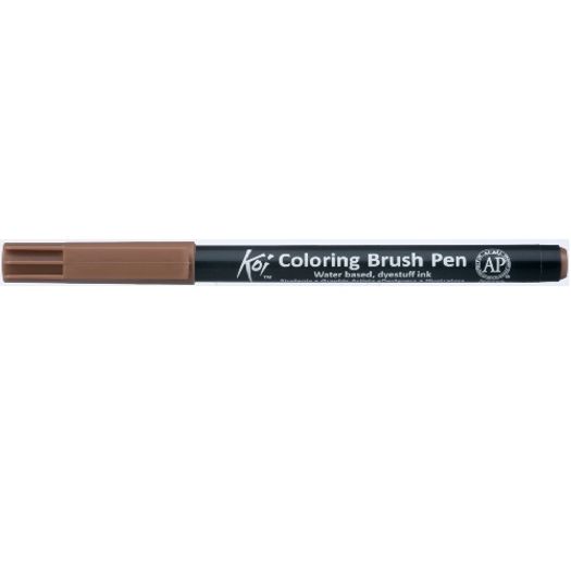 caneta-pincel-koi-coloring-brush-pen-marrom-xbr12-pb-miwa