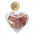 clips coração ouro rose 20un clips coração ouro rose 20un