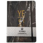 caderneta-de-anotacoes-m-yes-scribo-marmore-preto-192f-sem-pauta-capa-dura-14x20cm