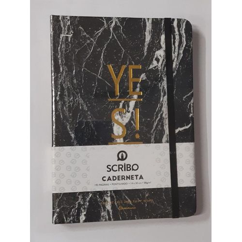 caderneta-de-anotacoes-m-yes-scribo-marmore-preto-192f-pontilhado-capa-dura-14x20cm