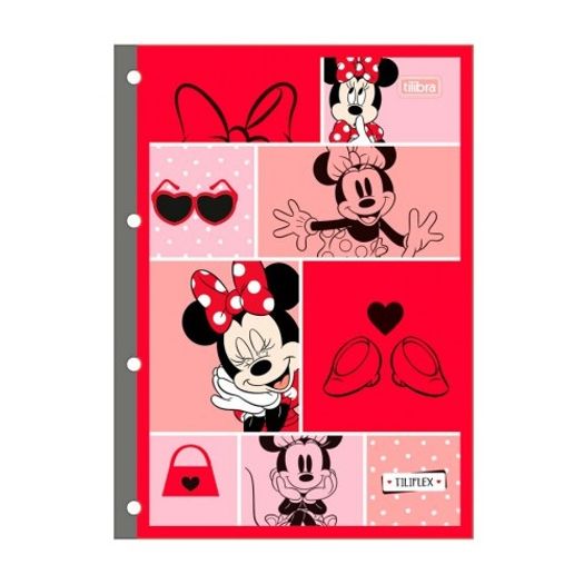 bloco fichário 80 folhas minnie bloco fichário 80 folhas minnie