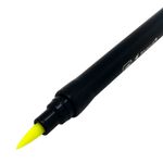 caneta bismark dualtip 2 pontas pincel amarelo neon caneta bismark dualtip 2 pontas pincel amarelo neon