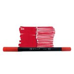 caneta bismark dualtip 2 pontas pincel vermelho caneta bismark dualtip 2 pontas pincel vermelho