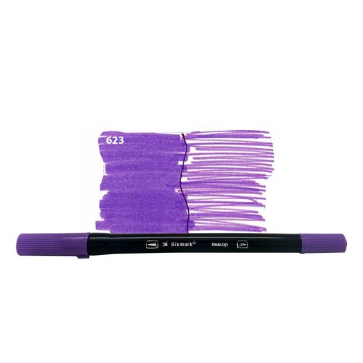 caneta bismark dualtip 2 pontas 0.4/pincel lilas 623-pk0100c yes avulso caneta bismark dualtip 2 pontas 0.4/pincel lilas 623-pk0100c yes avulso
