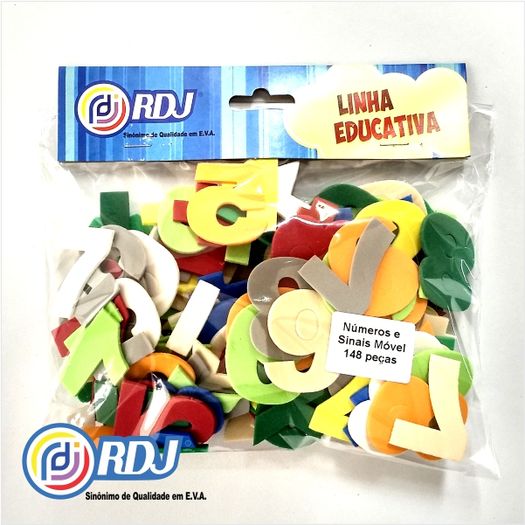 kit números e sinais móvel eva 148 peças kit números e sinais móvel eva 148 peças