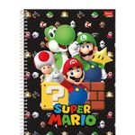 caderno linguagem esp 80f cd 336249-2 super mario foroni caderno linguagem esp 80f cd 336249-2 super mario foroni