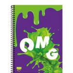 caderno univ 1x1 96f cd 336610-2 slime nickelodeon foroni