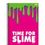 caderno univ 1x1 96f cd 336610-2 slime nickelodeon foroni