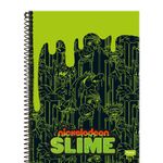 caderno univ 1x1 96f cd 336610-2 slime nickelodeon foroni