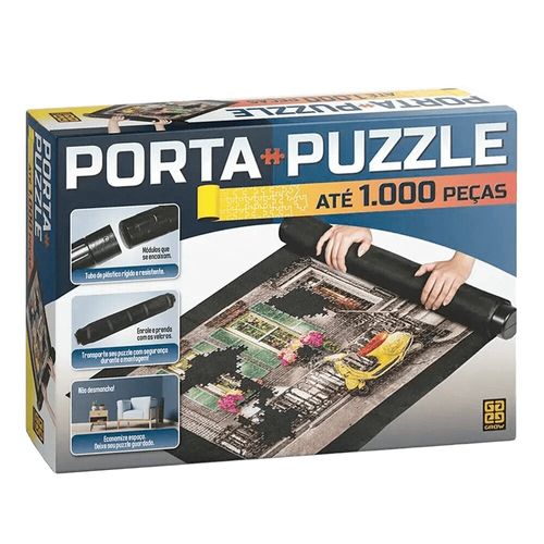 porta puzzle quebra-cabeça até 1000 peças