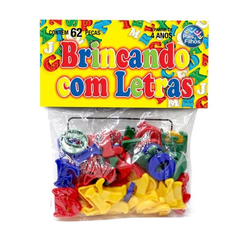 brincando com letras 62 peças