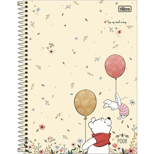 caderno universitário 10x1 160 folhas capa dura pooh caderno universitário 10x1 160 folhas capa dura pooh
