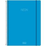 caderno universitário 1x1 80 folhas neon azul caderno universitário 1x1 80 folhas neon azul