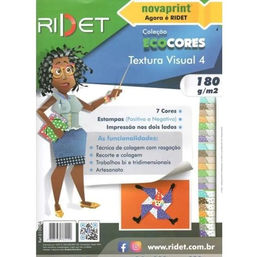 bloco ecocores textura visual 4 7 cores 23x32cm ridet bloco ecocores textura visual 4 7 cores 23x32cm ridet