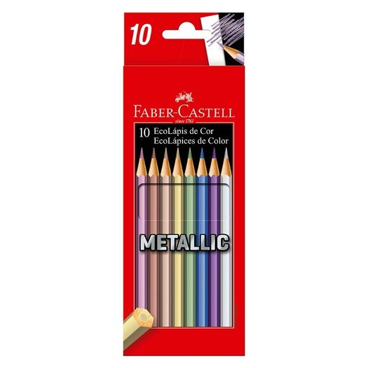 lapis de cor 10 longo ecolapis metalic 120410g faber lapis de cor 10 longo ecolapis metalic 120410g faber