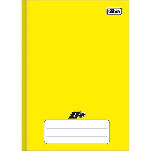 caderno linguagem brochura 48 folhas amarelo d+ capa dura tilibra