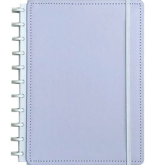 caderno inteligente 80f g lilás pastel