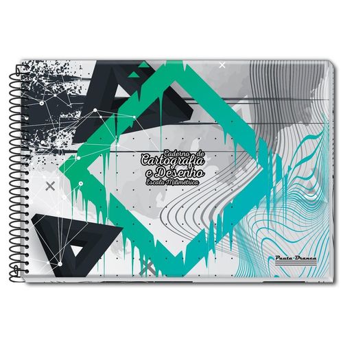 caderno cartografia esp 60f cd 297x210 4552 milimetrado pauta branca