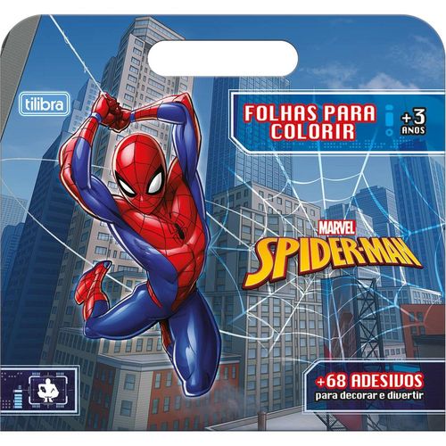 maleta folhas para colorir 8 folhas spider