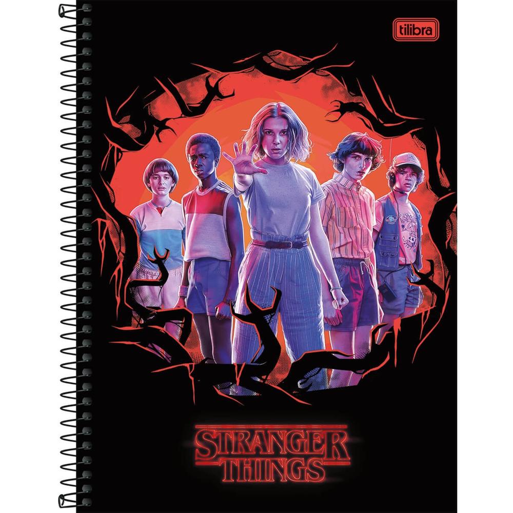 Caderno Univ 1x1 80f Cd 294136 Stranger Things Tilibra - Livrarias Curitiba